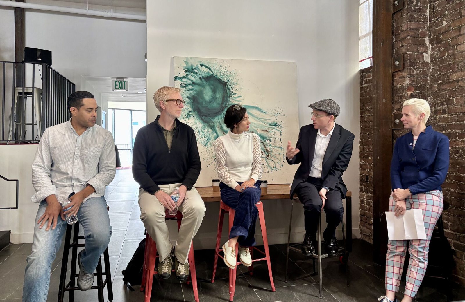 Sara Ahmadian on a tech diplomacy panel at The Laundry